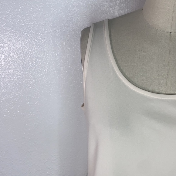 Eileen Fisher cream ivory neutral silk basic top M - Picture 2 of 5